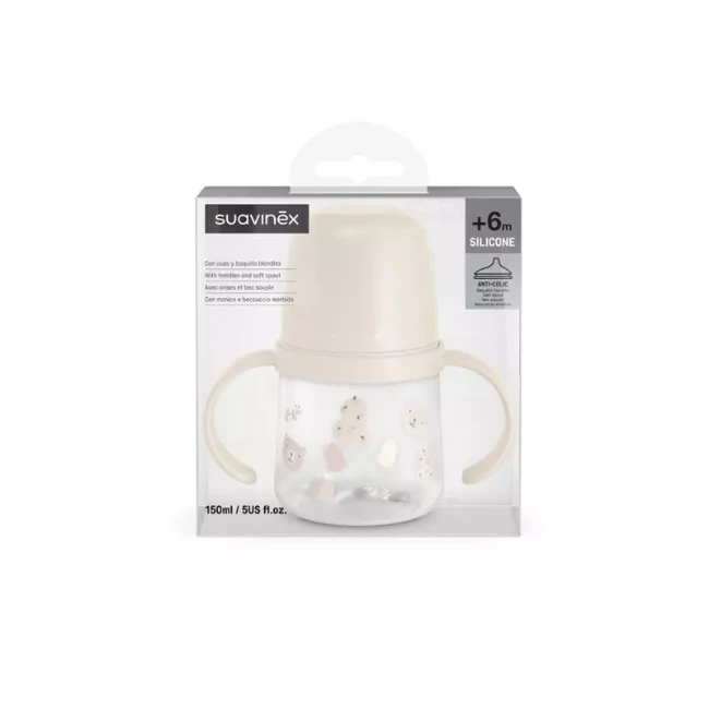 Immagine di Suavinex Wild&Free Biberon Antigoccia con Manici 150 ml 6+ Mesi