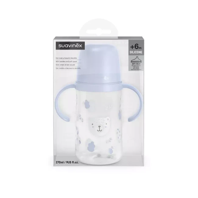 Immagine di Suavinex Wild&Free Biberon Antigoccia con Manici 270 ml 6+ Mesi
