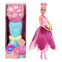 Barbie Petal Pop Profumata con Abito Tulipano Rosa