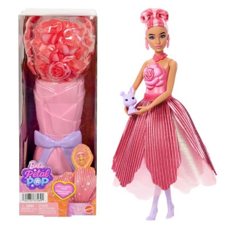 Barbie Petal Pop Profumata con Abito Rosa