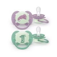 Immagine di Philips Avent Ultra Soft Night Ciuccio 6-18 Mesi Luminescente 2 Pezzi