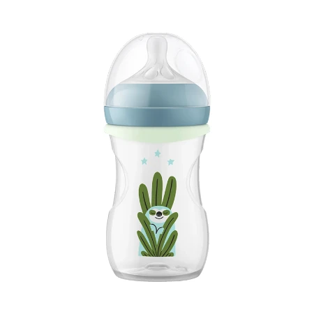 Immagine di Philips Avent Natural Response Night Biberon Anticolica Senza BPA con Anello Fosforescente 260 ml