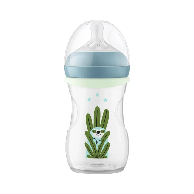 Immagine di Philips Avent Natural Response Night Biberon Anticolica Senza BPA con Anello Fosforescente 260 ml