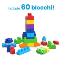 Mega Bloks Sacca Blocchi 60 Pezzi First Builders