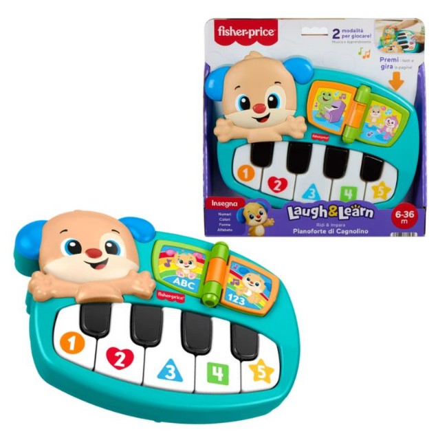 Fisher-Price Pianoforte di Cagnolino Ridi e Impara