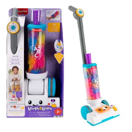Fisher-Price Ridi e Impara Aspirapolvere 2 in 1 