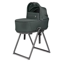 Immagine di Peg Perego Culla Flex con Stand By Me Navicella Pieghevole Salvaspazio Leggera in Fresco Jersey