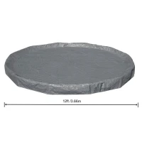 6941607396087-Copripiscina Premium Bestway Tondo Ø 366 cm in Materiale Rinforzato