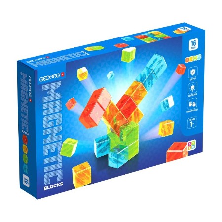 Geomag Magnetic Blocks Gems 16 Pezzi