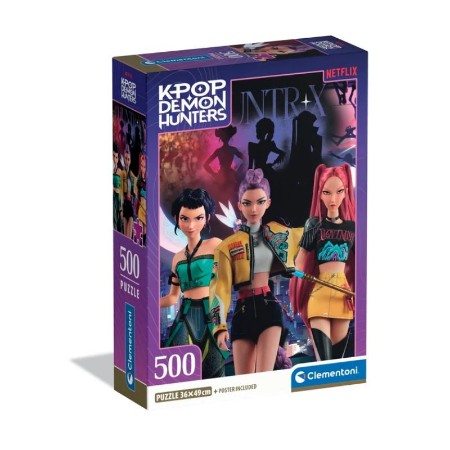 Clementoni Puzzle 500 Pezzi KPop Demon Hunters - 35626