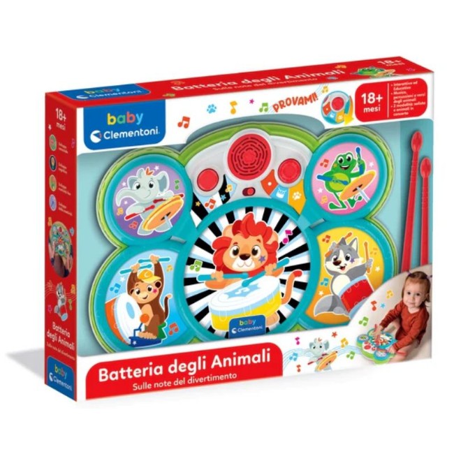 Clementoni Baby Batteria degli Animali