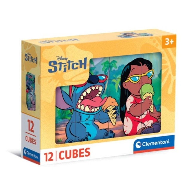 Clementoni 12 Cubi Disney Stitch
