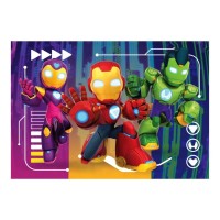 Clementoni Puzzle 60 Pezzi Super Color Marvel Iron Man Awesome Friends