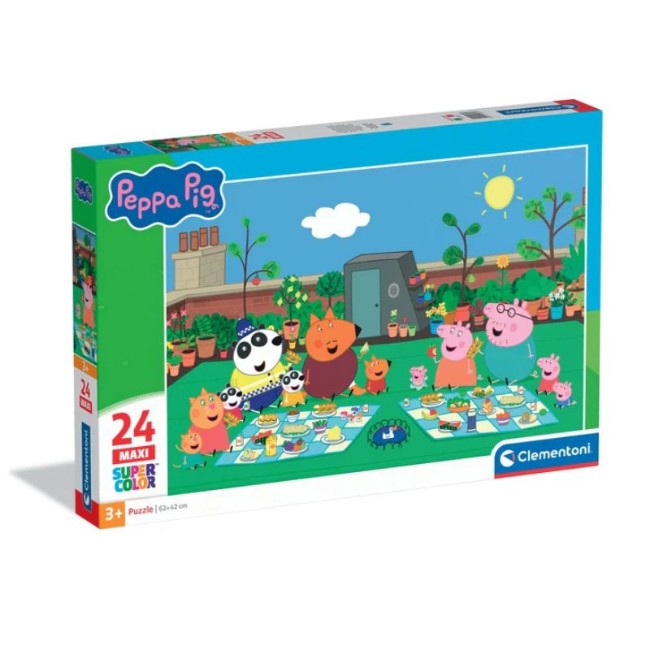 Clementoni Puzzle 24 Pezzi Maxi Super Color Peppa Pig
