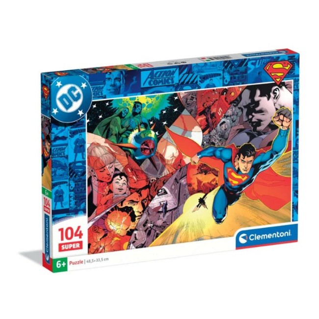Clementoni Puzzle 104 Pezzi DC Action Comics Superman