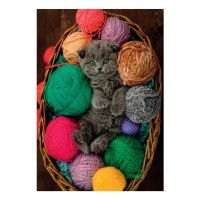 Clementoni Puzzle 500 Pezzi Fluffy Kitten