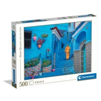 Clementoni Puzzle 500 Pezzi Blue Street of Cherchaouen