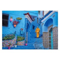 Clementoni Puzzle 500 Pezzi Blue Street of Cherchaouen