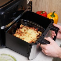 Immagine di Pyrex Pirofila per Friggitrice ad Aria in Vetro Quadrata 20 cm