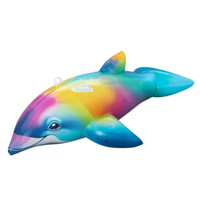 6941607391334-Cavalcabile-Gonfiabile-Bestway-Delfino-Colorato-168-x-66-cm