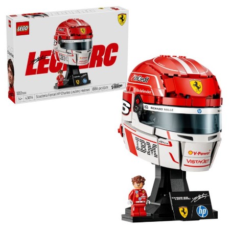 LEGO Editions Casco di Charles Leclerc Scuderia Ferrari HP 43014