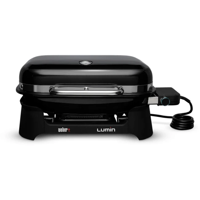barbecue elettrico weber lumin con stand a corrente 65x53xh65 cm