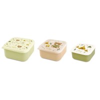 Immagine di Miniland Set Lunch Box Dreamland 3 Pezzi per Bambini, 3 Dimensioni, Lavabile in Lavastoviglie, BPA Free