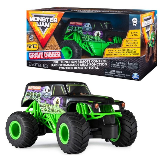 Monster Jam Grave Digger in Scala 1:24 con Radiocomando