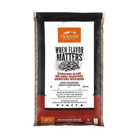 Immagine di Traeger Pellet Signature Blend PEL331 FSC 9kg in Legno di Hickory, Acero e Ciliegio per Barbecue a Pellet