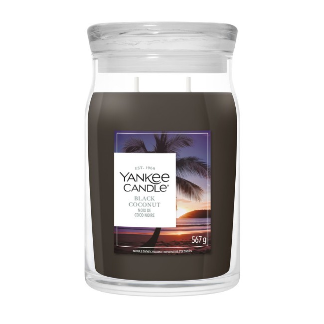 Immagine di Yankee Candle Signature Candela in Giara Grande Black Coconut 90 Ore