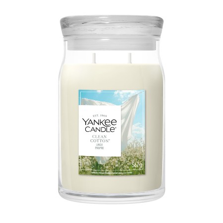 Immagine di Yankee Candle Signature Candela in Giara Grande Clean Cotton 90 Ore