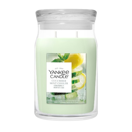 Immagine di Yankee Candle Signature Candela in Giara Grande Cucumber Mint Cooler 90 Ore