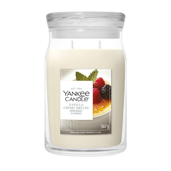 Immagine di Yankee Candle Signature Candela in Giara Grande Vanilla Creme Brulee 90 Ore