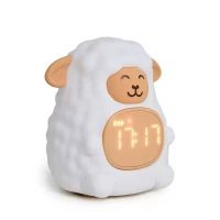 Immagine di Miniland Time to Sleep Luce Notturna Sleep Trainer per Bambini con Sveglia Educativa, Rumore Bianco e Indicatori Visivi