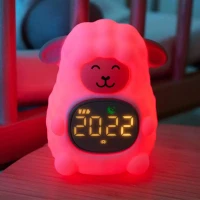 Immagine di Miniland Time to Sleep Luce Notturna Sleep Trainer per Bambini con Sveglia Educativa, Rumore Bianco e Indicatori Visivi