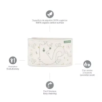 Immagine di Miniland Naturcalm Fascia Termica Anticoliche per Neonato con Semi di Miglio e Lavanda - 100% Cotone Biologico