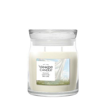 Immagine di Yankee Candle Signature Candela in Giara Media Clean Cotton 50 Ore