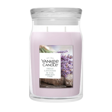 Immagine di Yankee Candle Dried Lavender & Oak Candela in Giara Grande Signature