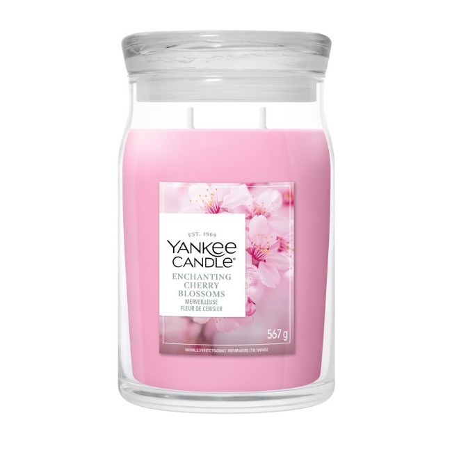 Immagine di Yankee Candle Enchanting Cherry Blossom Candela in Giara Grande Signature