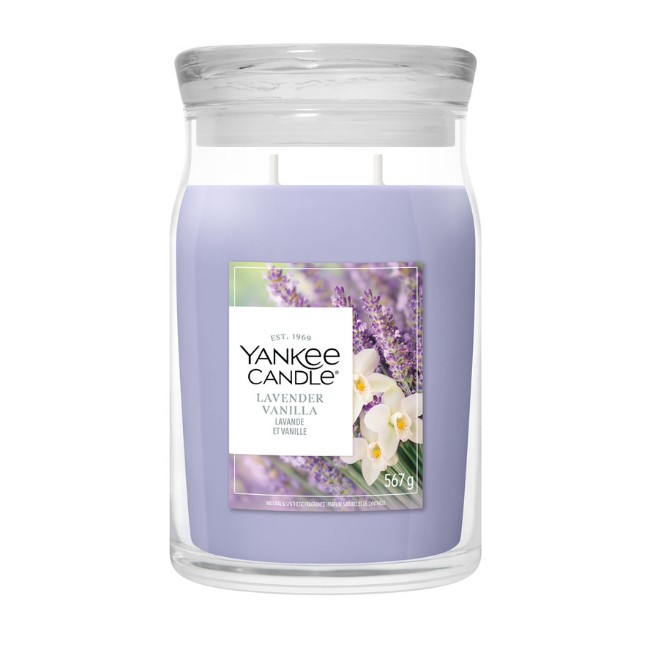 Immagine di Yankee Candle Lavender Vanilla Candela in Giara Grande Signature