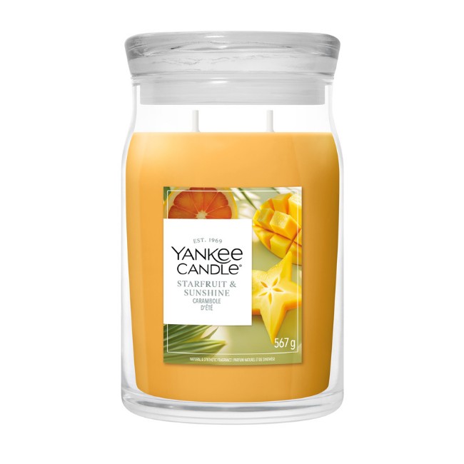 Immagine di Yankee Candle Starfruit & Sunshine Candela in Giara Grande Signature