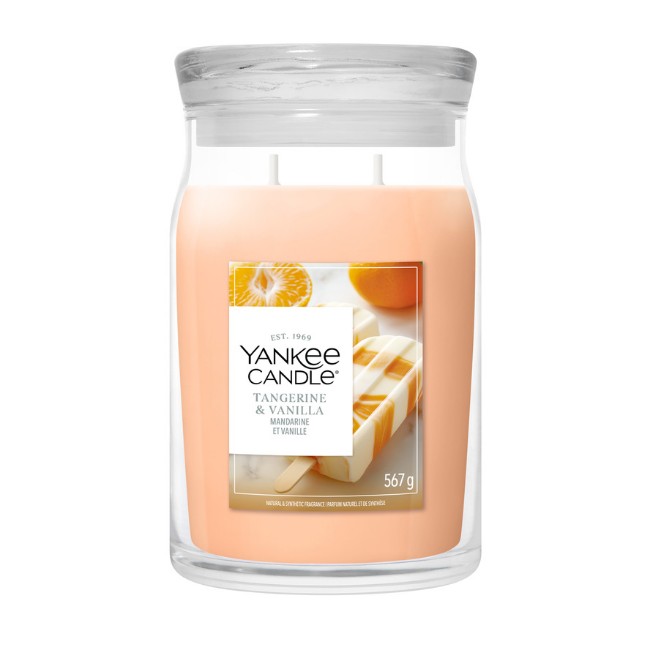 Immagine di Yankee Candle Tangerine & Vanilla Candela in Giara Grande Signature