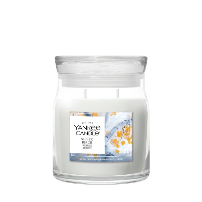Immagine di Yankee Candle Silver Birch Candela in Giara Media Signature