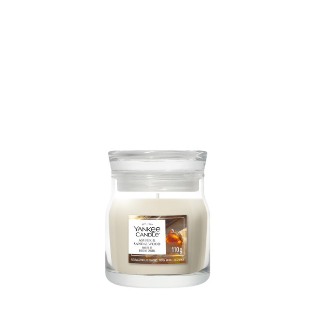 Immagine di Yankee Candle Amber & Sandalwood Candela in Giara Piccola Signature