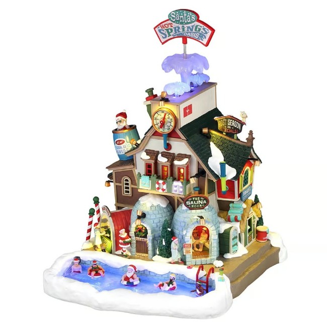 Immagine di Lemax 65522 Santa’s Hot Springs Oasis con Alimentatore