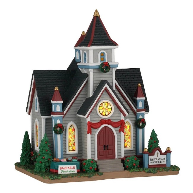 Immagine di Lemax 65553 Spruce Valley Church con Alimentatore