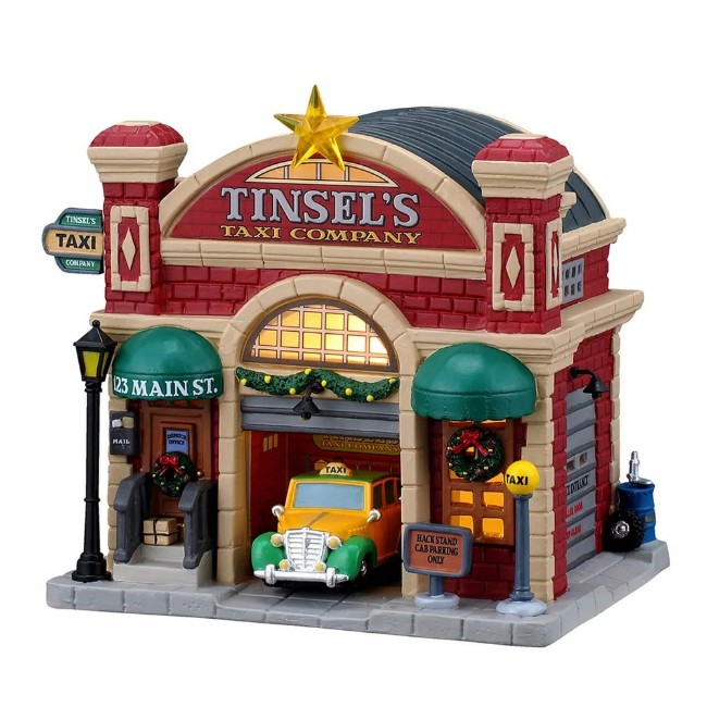 Immagine di Lemax 65571 Tinsel’s Taxi Company con Alimentatore