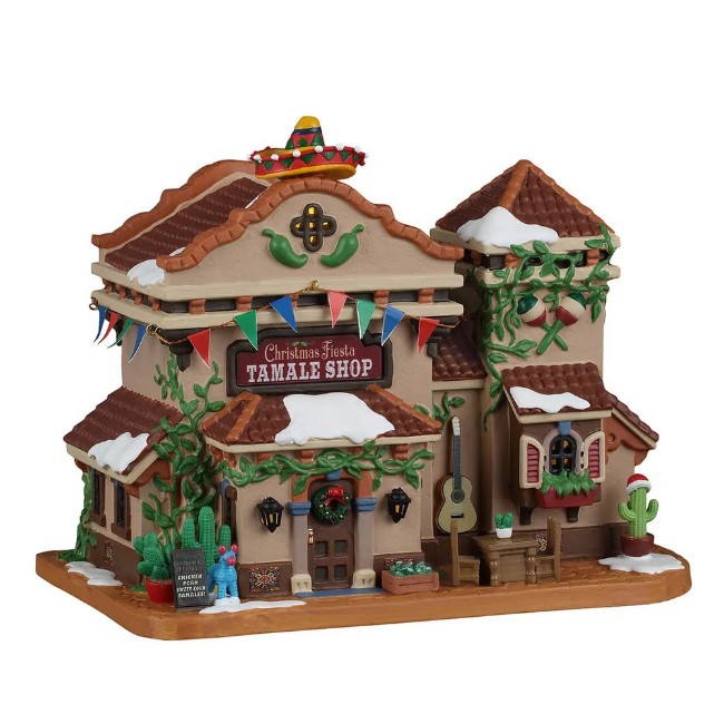 Immagine di Lemax 65560 Christmas Fiesta Tamale Shop con Alimentatore