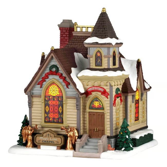 Immagine di Lemax 65542 Maple Lane Chapel con Alimentatore