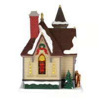 Immagine di Lemax 65542 Maple Lane Chapel con Alimentatore